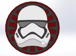 First order emblem with trooper helmet