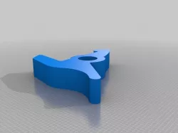 Full-Auto trigger reciever for nigeljohnson73 Rubber Band gun (Does not require full re-print for whole gun)