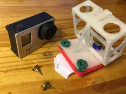 GOPRO damped mount for quadcopter X6 tarantula  (support suspendu pour drone)