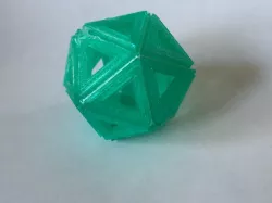 Icosahedron - 20 sided shape net