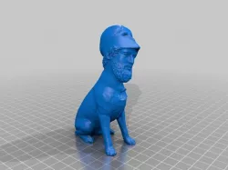 Labricles - Pericles Bust + Labrador Sculpture mashup