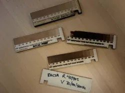 Lasercutter Raster/Vector Settings Checker + Kerf Tester