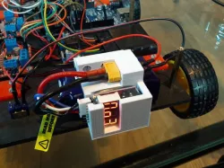 LIPO battery mount with alarm bag