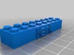 "Mark" Customized Lego Block Necklace/Keychain