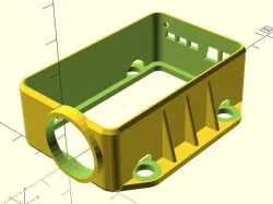 Mobius Camera Holder / Housing with 4 fixation options, e.g. for FPV Racer, fully parametric for Customizer (OpenScad)