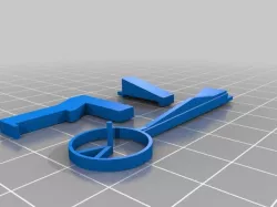 Mobius Omhra hat clip attachments, Left eye.
