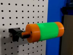 Modified Pegboard Spool Holder With Pegboard Bracket Spacers