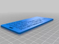 My Customized Customizer Version of luggage label