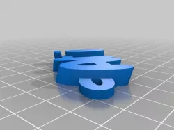 My Customized iamburny's v2  Text - Name Keyring / Keyfob