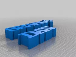 My Customized Variable WORD Sculpture