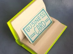 Open Book Business Card Holder