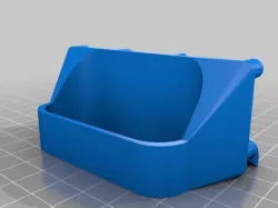 Peg Board Crimper Holder 25mm Wide 60mm Deep