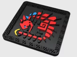 Rathalos Icon Plaque ( Monster Hunter )