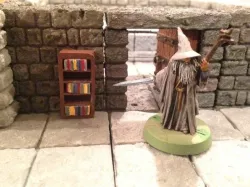 RPG Book Case with Books