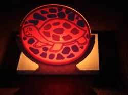 Support bougie tortue