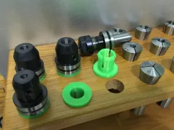 TTS to R8 collet rack adapter
