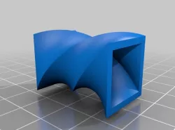 Twisting square shape