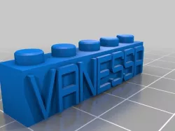 VANESSA Customized Lego Block Necklace/Keychain