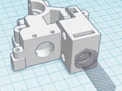 Wade Extruder Body Sensor mod for 1.75mm filament with support