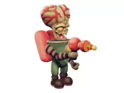 Zombie Alien Soldier Model (ZombWar)