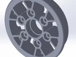 8" pneumatic wheel hub for FRC