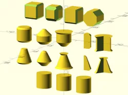 Chamfered primitives for OpenSCAD (Also: Wedges)