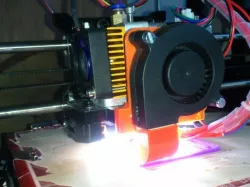 Cooling fan holder for Geeetech Prusa I3X