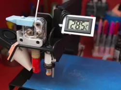 Digital thermometer addon for Printrbot Simple Metal