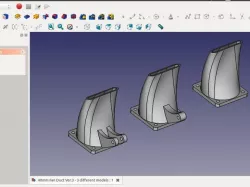 Fan duct (40mm fan) made to fit Wade Extruder on the front