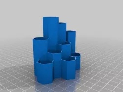 hexagonal pen pot