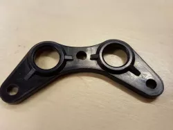 Injection molded black clip