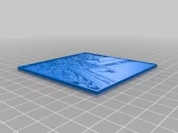 My Customized Lithophane (parametrized length and thickness)