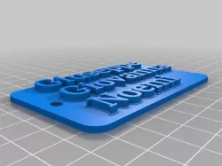 My Customized Multiline Tag or Keychain