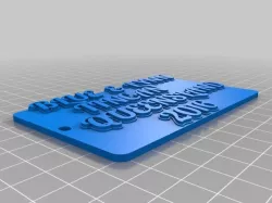 My Customized Multiline Tag or Keychain