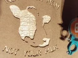NOT YOUR MOM : NOT YOUR MILK - Graffiti stencil for CNC router