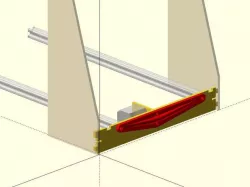 Parametric Y-Axis Back Brace for 8", 10" or 12" Prusa i3v