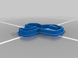 Rhino vault boy cookie cutter design
