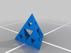 Second and Third Iteration Sierpinski Tetrahedra