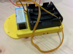 soporte portapilas 9v y 8 pilas AA