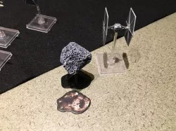 Star Wars X-wing: 3-D asteroid bases