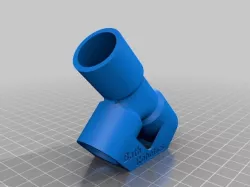 T-Piece Ø22mm PVC Pipe - V3- OPTIMISED