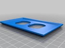 Wall outlet plate