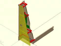 Wire Cage Cover And Bracket Assembly for Arduino Mega+Ramps on Makerfarm i3v 10" Printer