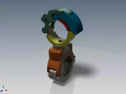 Bike light mount, with quick release