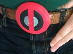 Deadpool belt logo - awesomeness on your pants!