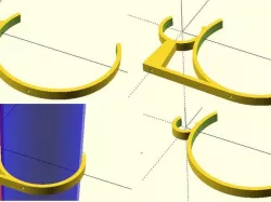 Double Pipe clamp - parametric