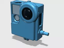 Go pro Hero 4 Frame  with Adafruit Neo pixel  ring light other version