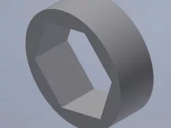 Hex Shaft Spacer Large