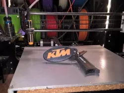 KTM oval keychain tricolor