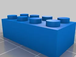 Lego cube 2x4